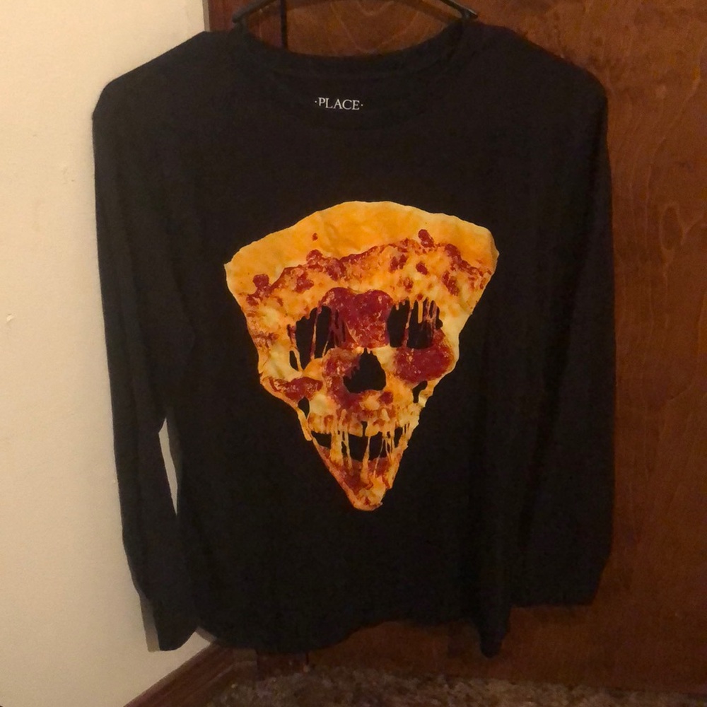 6/$35 skull pizza shirt